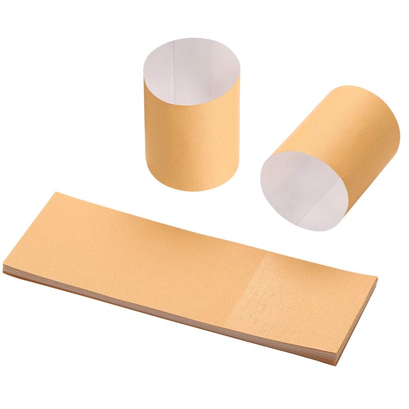 Gmark Paper Napkin Band Box of 500, Paper napkin rings self adhesive (Biege) GM1105A - Image 1